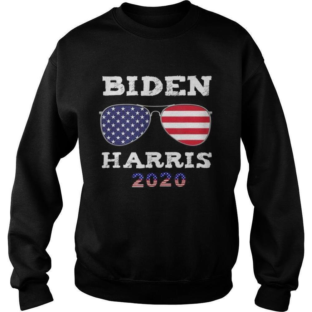Biden Harris 2020 American Flag Sunglasses Sweatshirt 1